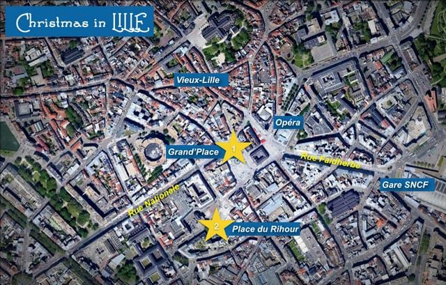 kaart Lille ' i linna jõuluturul