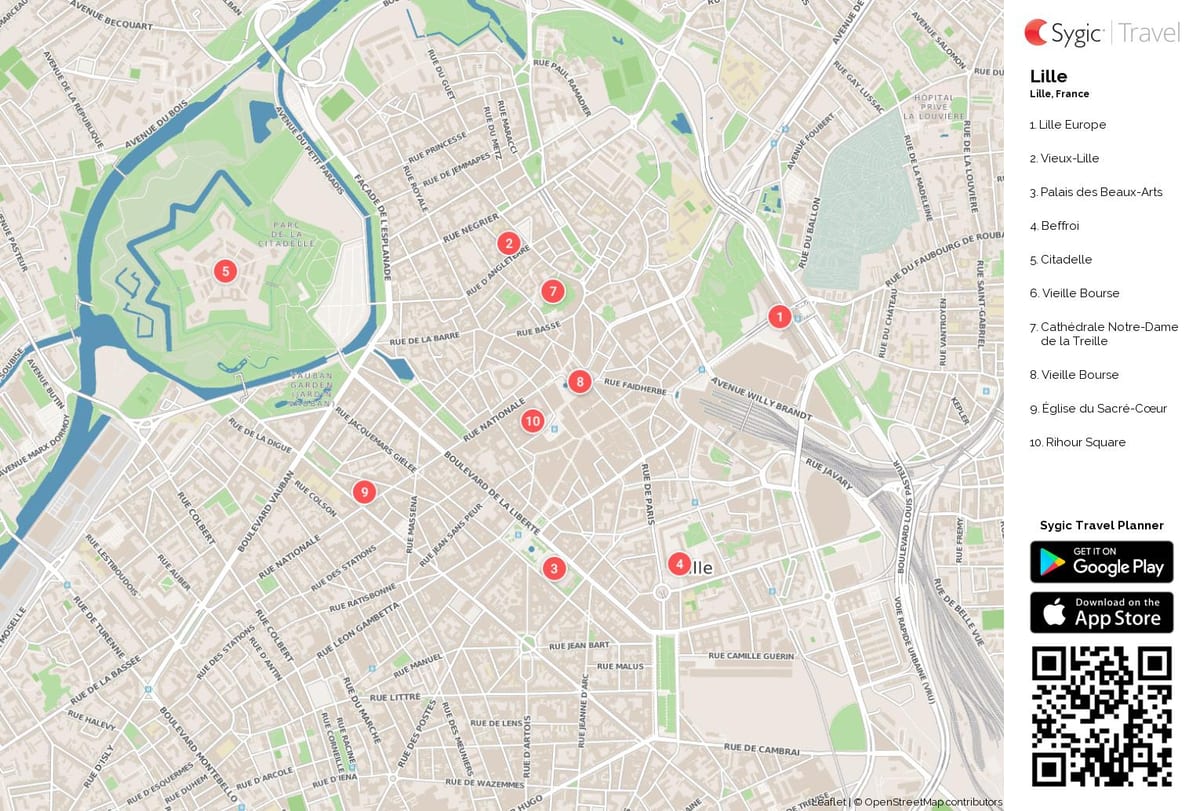 Lille vaatamisväärsused kaart