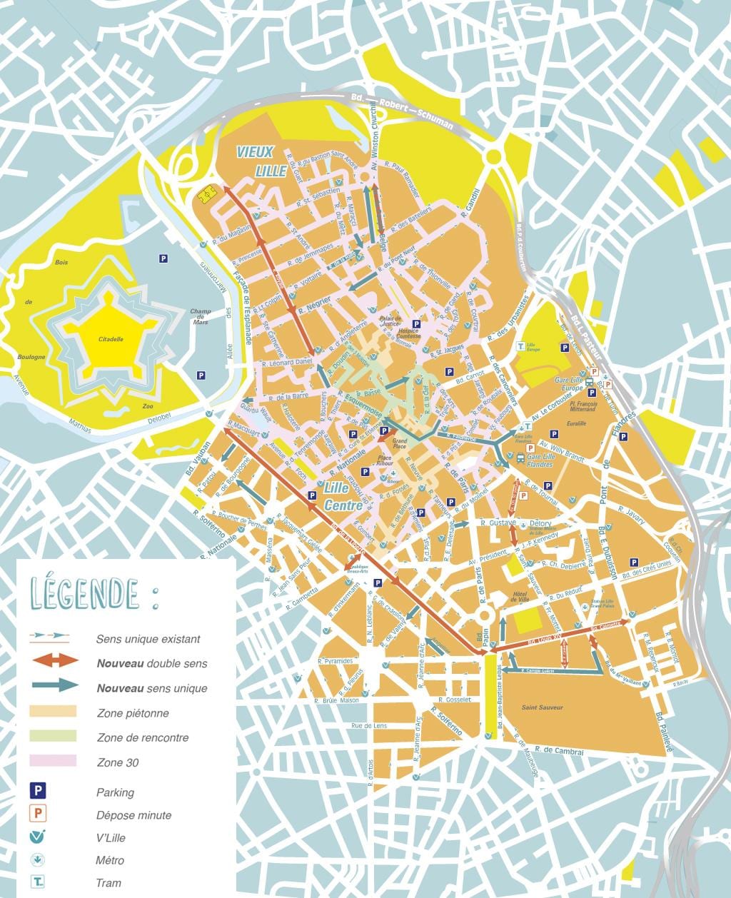 kaart Lille