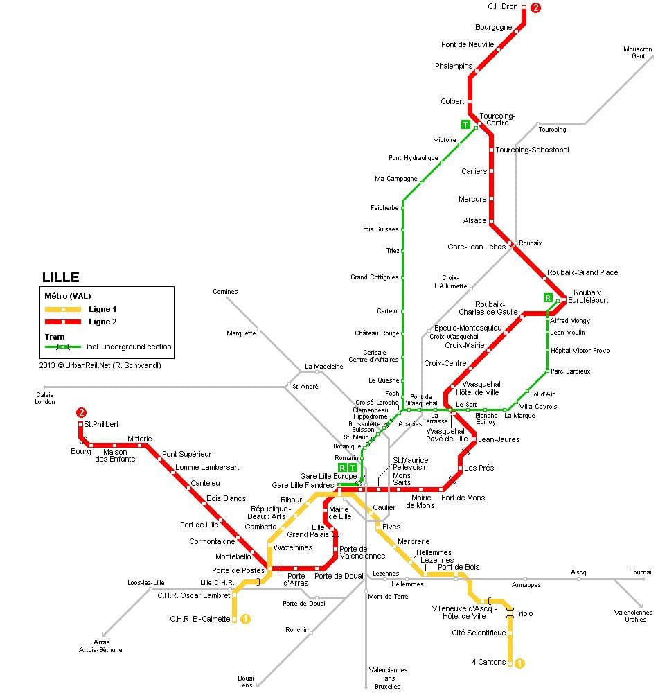 kaart Lille rongi