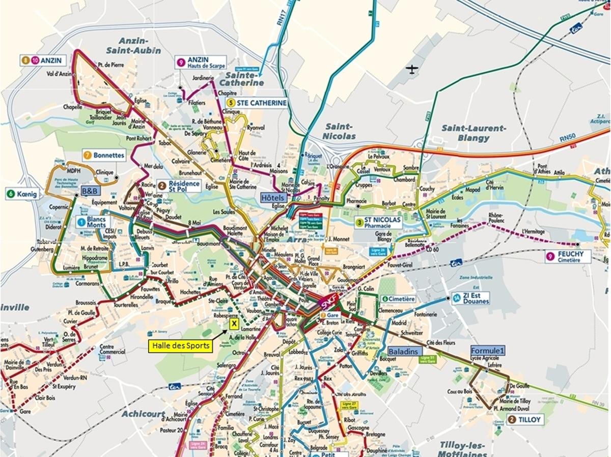 Lille ühistranspordi kaart