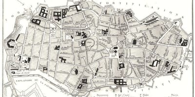 Kaart Lille ' i vanalinn