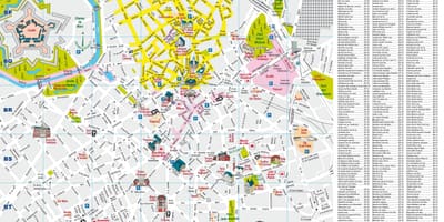 Prinditav kaart Lille turist